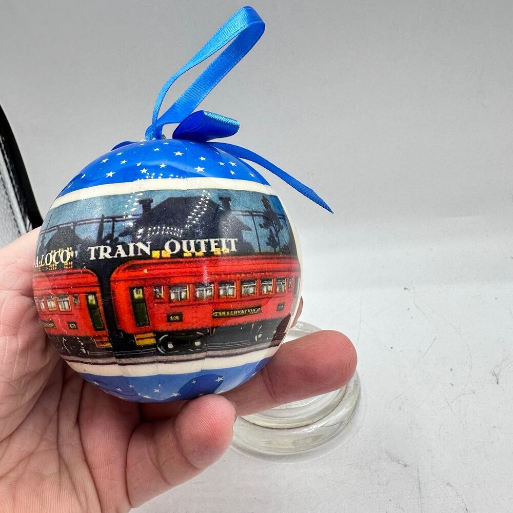 Lionel Trains 3" Christmas Ornament O Gauge holiday bauble BLUE - Picture 6 of 7